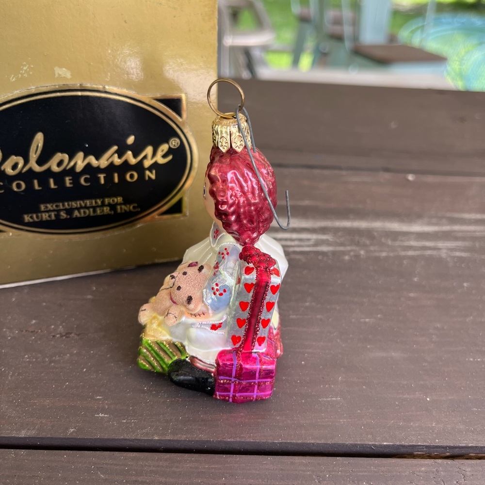 Rare Kurt Adler Polonaise Komozja Playful Raggedy Ann AP1512 Glass Ornament - Picture 5 of 8